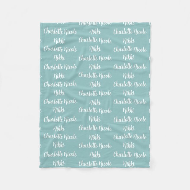 Kids Personalised Fleece Blanket (Front)