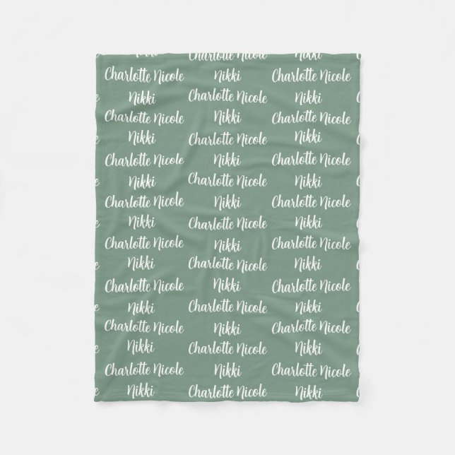Kids Personalised Fleece Blanket (Front)