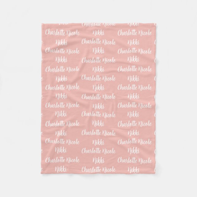 Kids Personalised Fleece Blanket (Front)