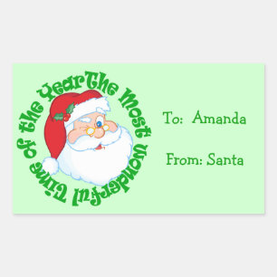 Kids Personalised from Santa Gift Tag