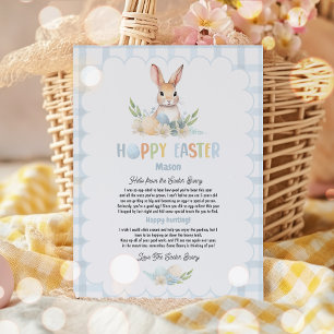 Kids Personalised Letter From The Easter Bunny  Invitation