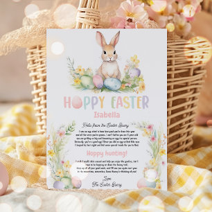 Kids Personalised Letter From The Easter Bunny  Invitation