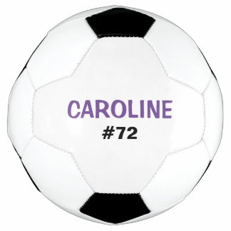 Kids Personalised Name and Jersey Number Soccer Ball