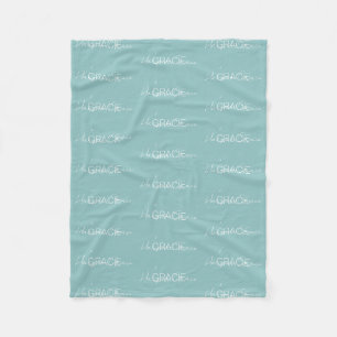 Kids Personalised Name Fleece Blanket