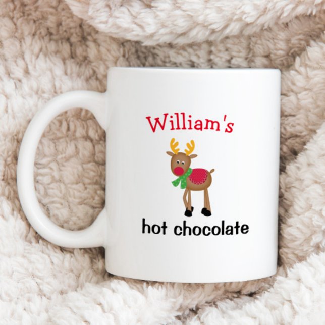 kids personalised name hot chocolate holiday coffee mug (Creator Uploaded)