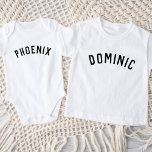 Kids Personalised Name Tee<br><div class="desc">These personalised children's t-shirts feature your child's name or other custom text in a stylish, modern arched font, adding a playful and unique touch to their wardrobe. Made from soft, high-quality fabric, these custom tees are perfect for everyday wear, special occasions, or as a thoughtful gift. Let your little one...</div>