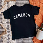 Kids Personalised Name Tee<br><div class="desc">These personalised children's t-shirts feature your child's name or other custom text in a stylish, modern arched font, adding a playful and unique touch to their wardrobe. Made from soft, high-quality fabric, these custom tees are perfect for everyday wear, special occasions, or as a thoughtful gift. Let your little one...</div>