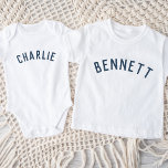 Kids Personalised Name Tee | Navy<br><div class="desc">These personalised children's t-shirts feature your child's name or other custom text in a stylish, modern arched font, adding a playful and unique touch to their wardrobe. Made from soft, high-quality fabric, these custom tees are perfect for everyday wear, special occasions, or as a thoughtful gift. Let your little one...</div>