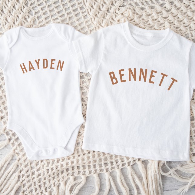 Kids Personalised Name Tee | Rust (Creator Uploaded)