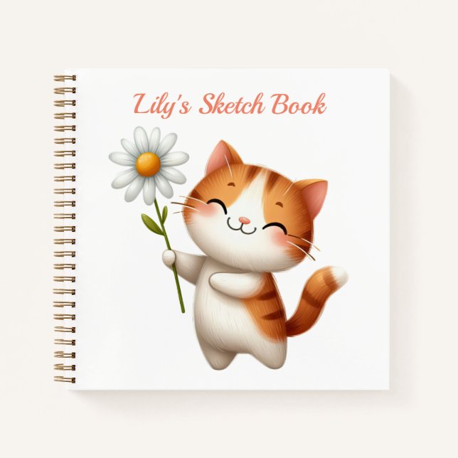 Kids Personalised Sketch Book (Front)