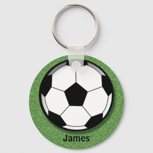 Kids Personalised Soccer Ball Key Chain