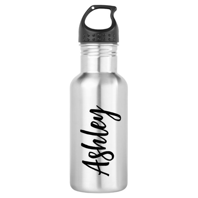 Kids Personalised Water Bottle with – Custom Name (Front)