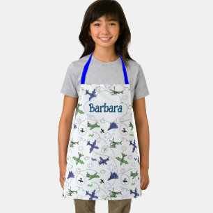 Kids Personalized Airplane  Apron
