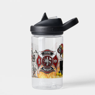 Kids Personalized Future Firefighter Water Bottle