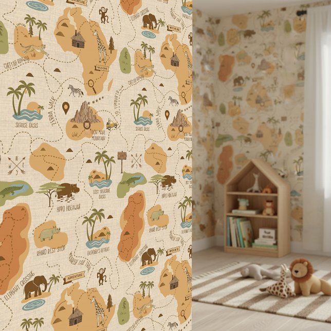 Kid's Personalized Safari Map ID1269 Wallpaper (Creator Uploaded)