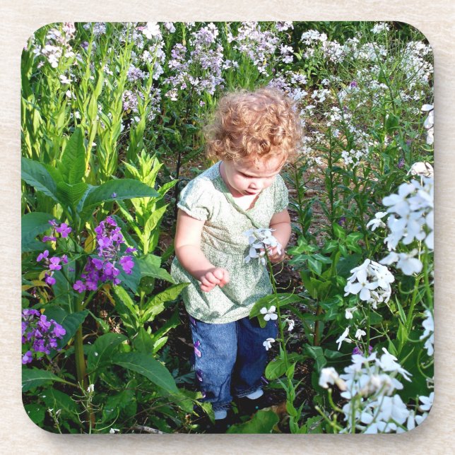 Kids Photo Template Coasters Set of 6 Gift (Front)