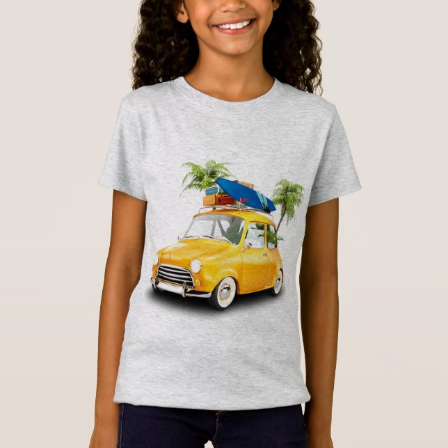 Kids' Picnic Car Printed T-Shirt (Front)