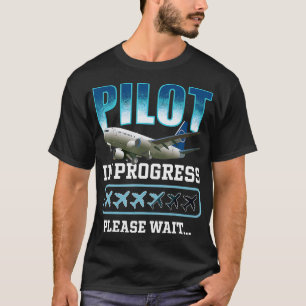 Kids Pilot In Progress, Future pilot Airplane Love T-Shirt