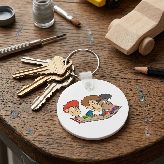 Kids Pinewood Derby Car Race Key Ring (Creator Uploaded)