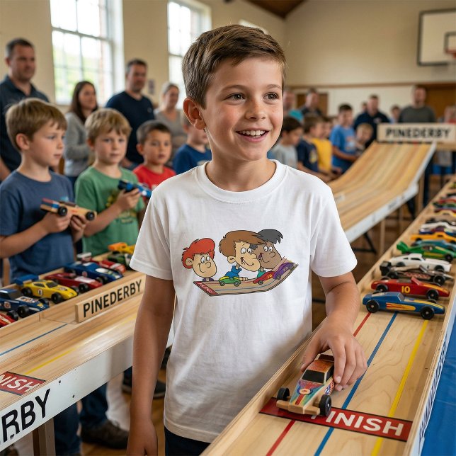 Kids Pinewood Derby Car Race T-Shirt (Creator Uploaded)