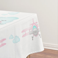 Kids Pink Airplane Flying Aviation Birthday