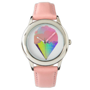 Kids Pink Ice Cream Cone Wrist Watch