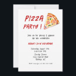 Kids PIZZA Birthday party Invitation<br><div class="desc">Cute Kids Pizza birthday party invitation.</div>