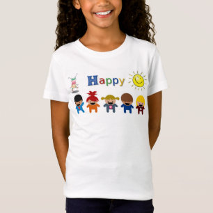 KIDS PLACE HAPPY T-SHIRTS - TOPS - CHILDREN'S WEAR