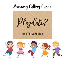 Kids Playdate Kraft Mummy Calling Card