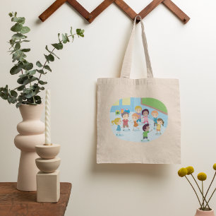Kids Playing In The Classroom Tote Bag