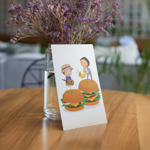 Kids Playing Music on Giant Cheeseburgers  Invitation