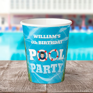 Kids Pool Party - Birthday Party Paper Cups