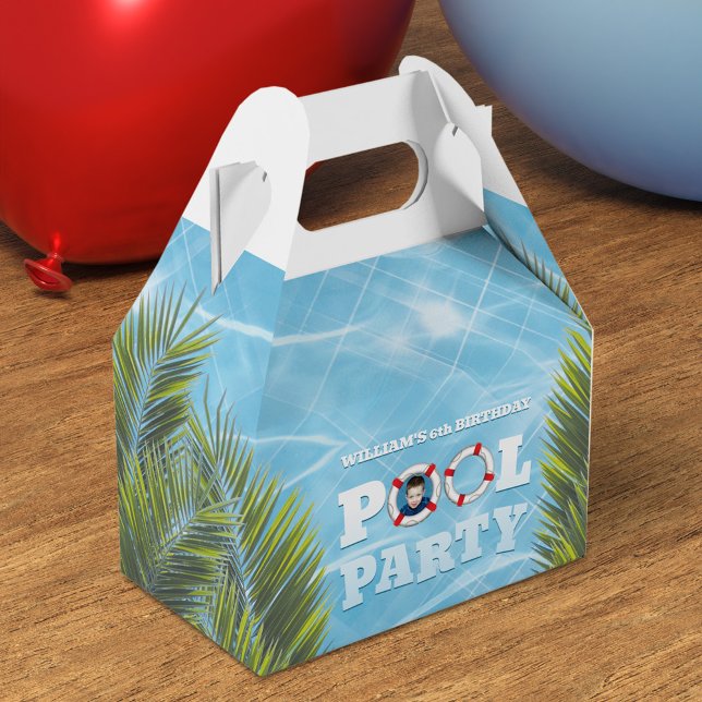 Kids Pool Party Favour Box - Thank You Gift (Creator Uploaded)