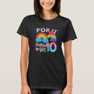 Kids Pop 10th Years old Girl Birthday Pop Party Bd T-Shirt