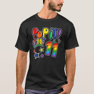 Kids Pop It 11Th Birthday Girls Boys 11 Years Old T-Shirt