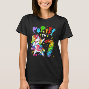 Kids Pop It 7th Birthday Girls 7 Years Old Fidget T-Shirt