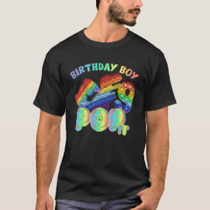 Kids Pop It 8Th Year Old Birthday Boy Dino Gamer P T-Shirt