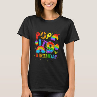 Kids Pop It 9th Birthday 9 Year Popping Party For  T-Shirt