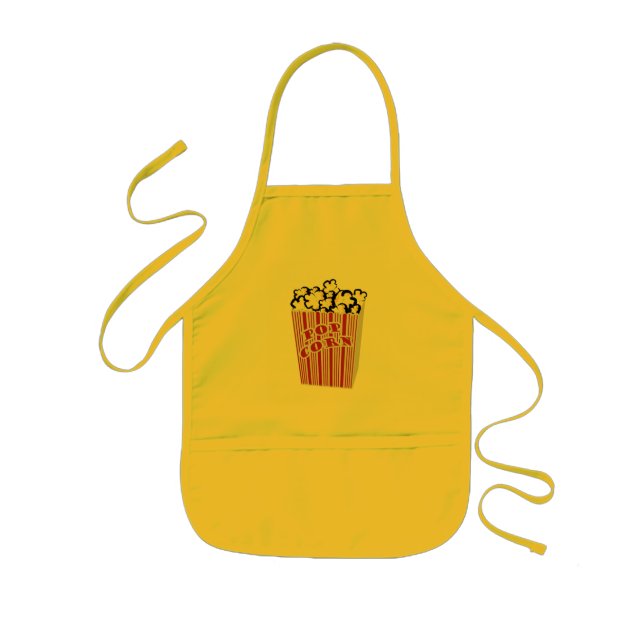 Kids Popcorn apron, choose any design you'd like! Apron (Front)