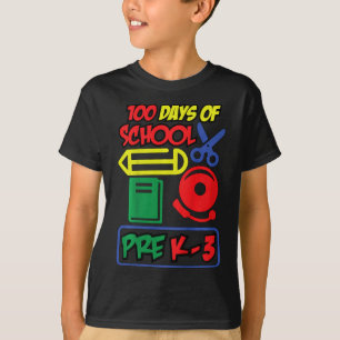Kids Pre K-3 - 100 Days Of School  T-Shirt