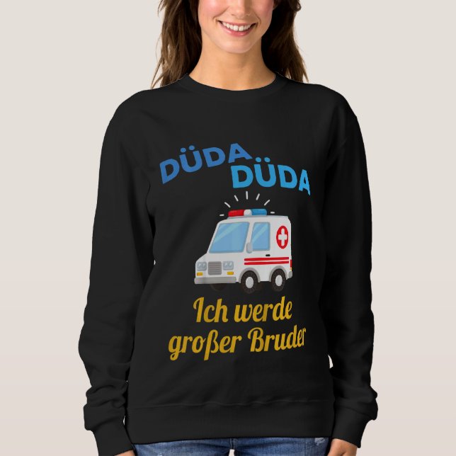 Kids Pregnancy Announcement Young Big Brother Sweatshirt (Front)