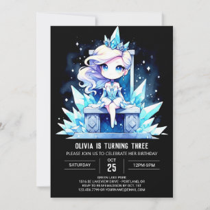 Kids Princess Birthday Invitation