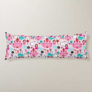 kids princess castle and unicorn body cushion