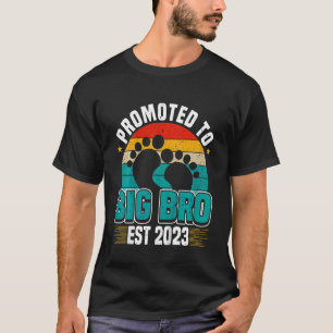 Kids Promoted to Big Brother 2023 Gamer Vintage Bo T-Shirt