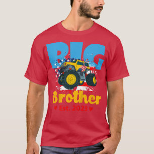 Kids Promoted To Big Brother 2023 Monster Truck Ba T-Shirt