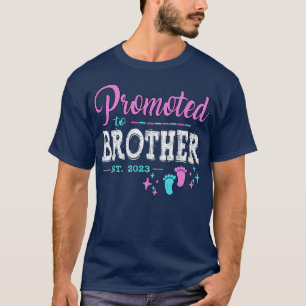 Kids Promoted To Brother Est 2023  Pregnancy Revea T-Shirt