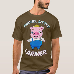 Kids Proud little Farmer Shirt Pig Farming Boy