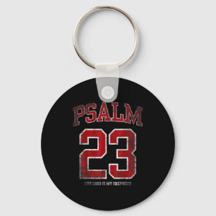 Kids Psalm 23 Jersey Lord Shepherd Key Ring
