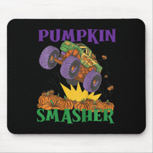 Kids Pumpkin Smasher Monster Truck Halloween  Mouse Pad