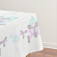 Kids Purple Airplane Flying Aviation Birthday